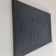 Black minimalist monochrome abstract painting painting