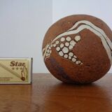 Danish Raku Studio Pottery Vase, 1960s