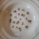 Floral pattern soup plates – 1950s