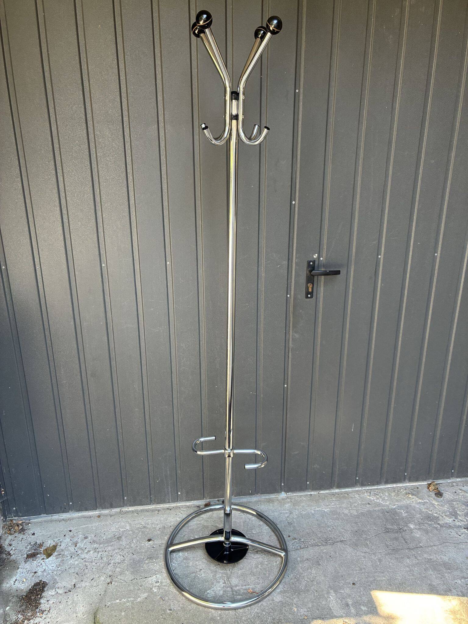 Kovona chromed coat stand, Czechoslovakia, 1950s