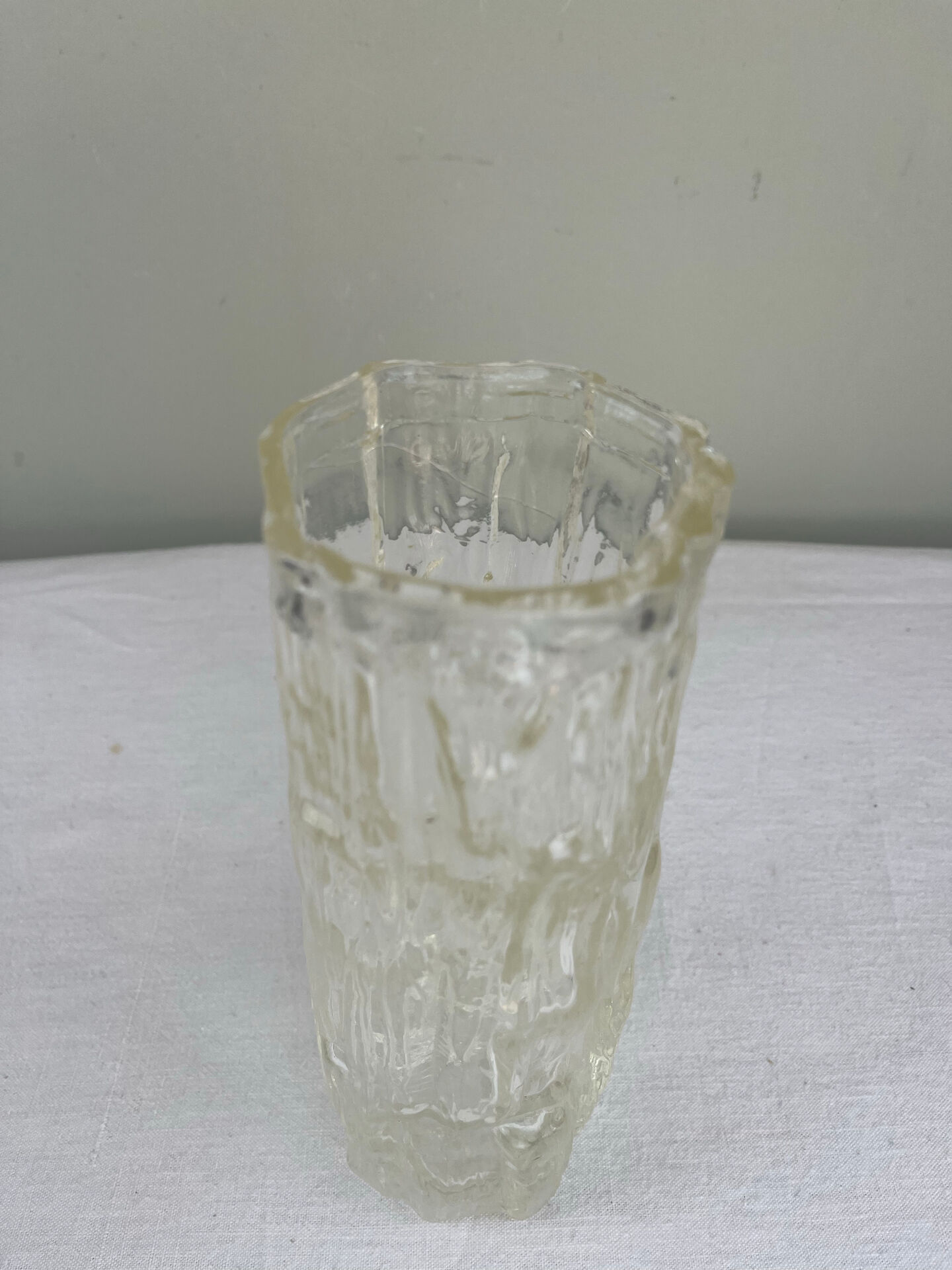 "Glass cascade vase"