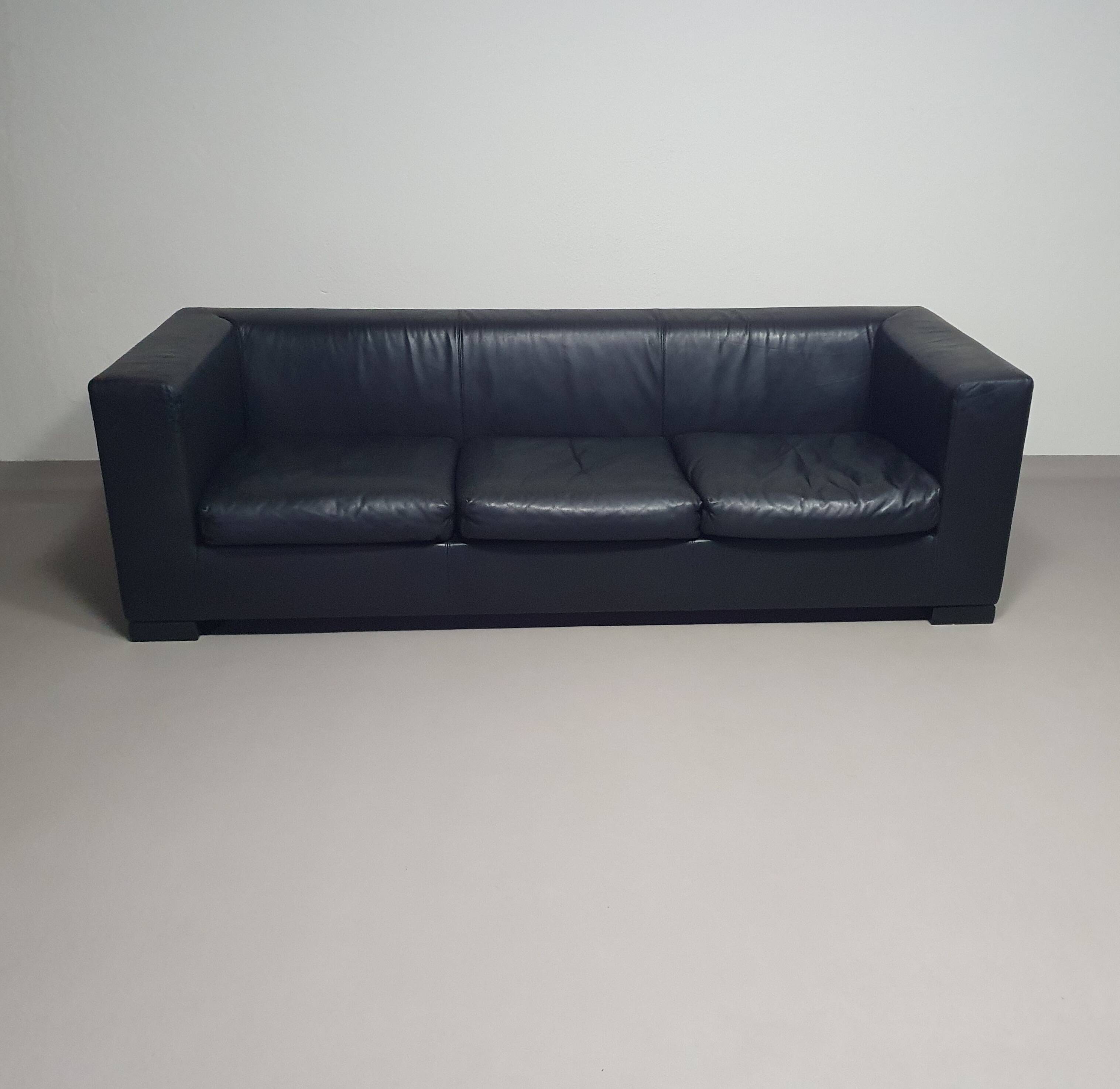 Wittmann leather sofa Camin by Paolo Piva