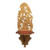 19th century carved gilded wood ottoman shelf