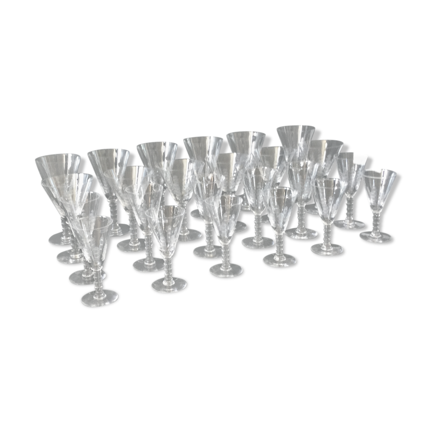 Art deco palm glass