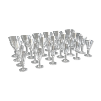 Verre palmier art déco