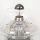 Lampe de table en verre italienne du milieu du siècle