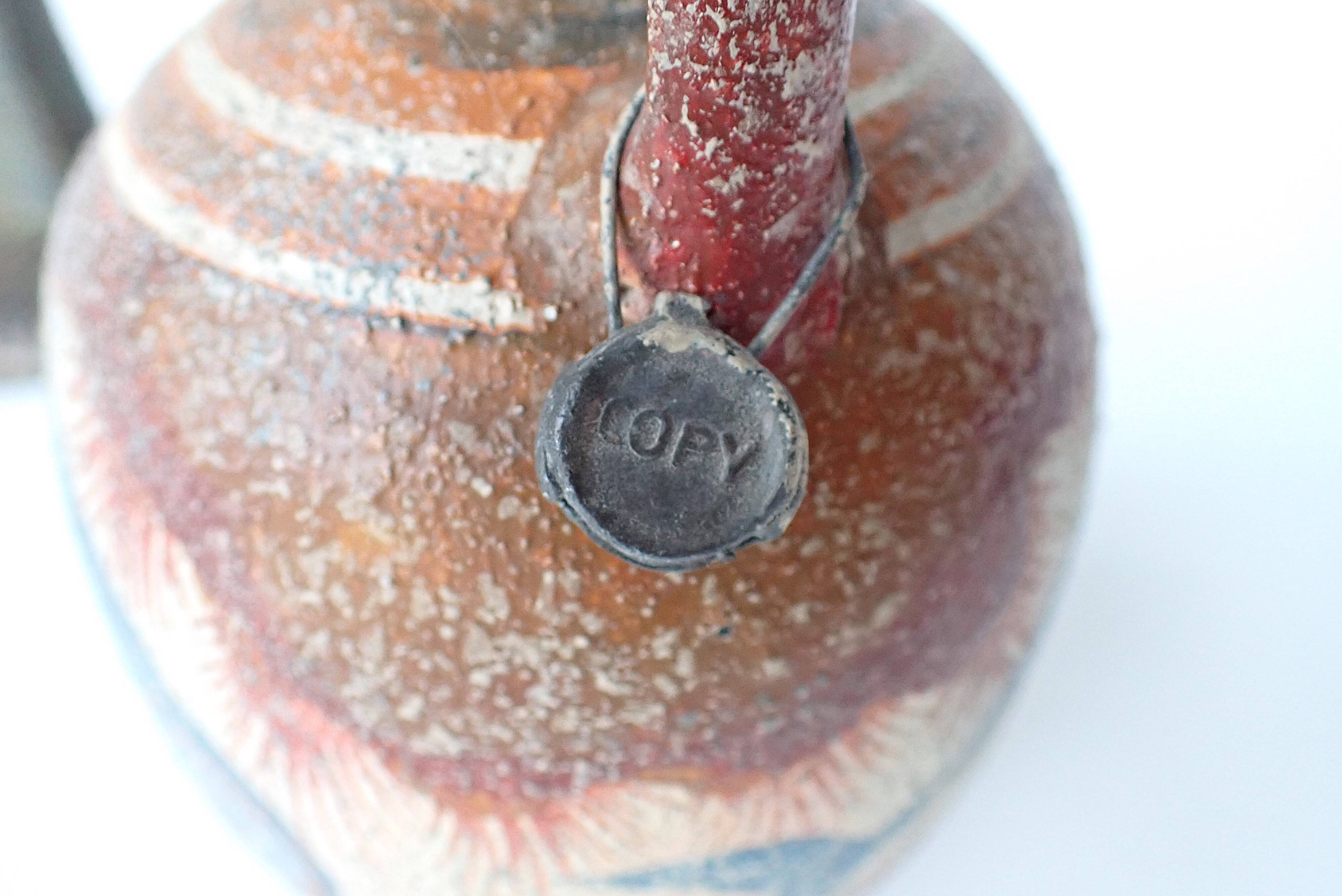 Hand-painted Greek vase - dolphin decoration - reproduction of an amphora from 1500 BC