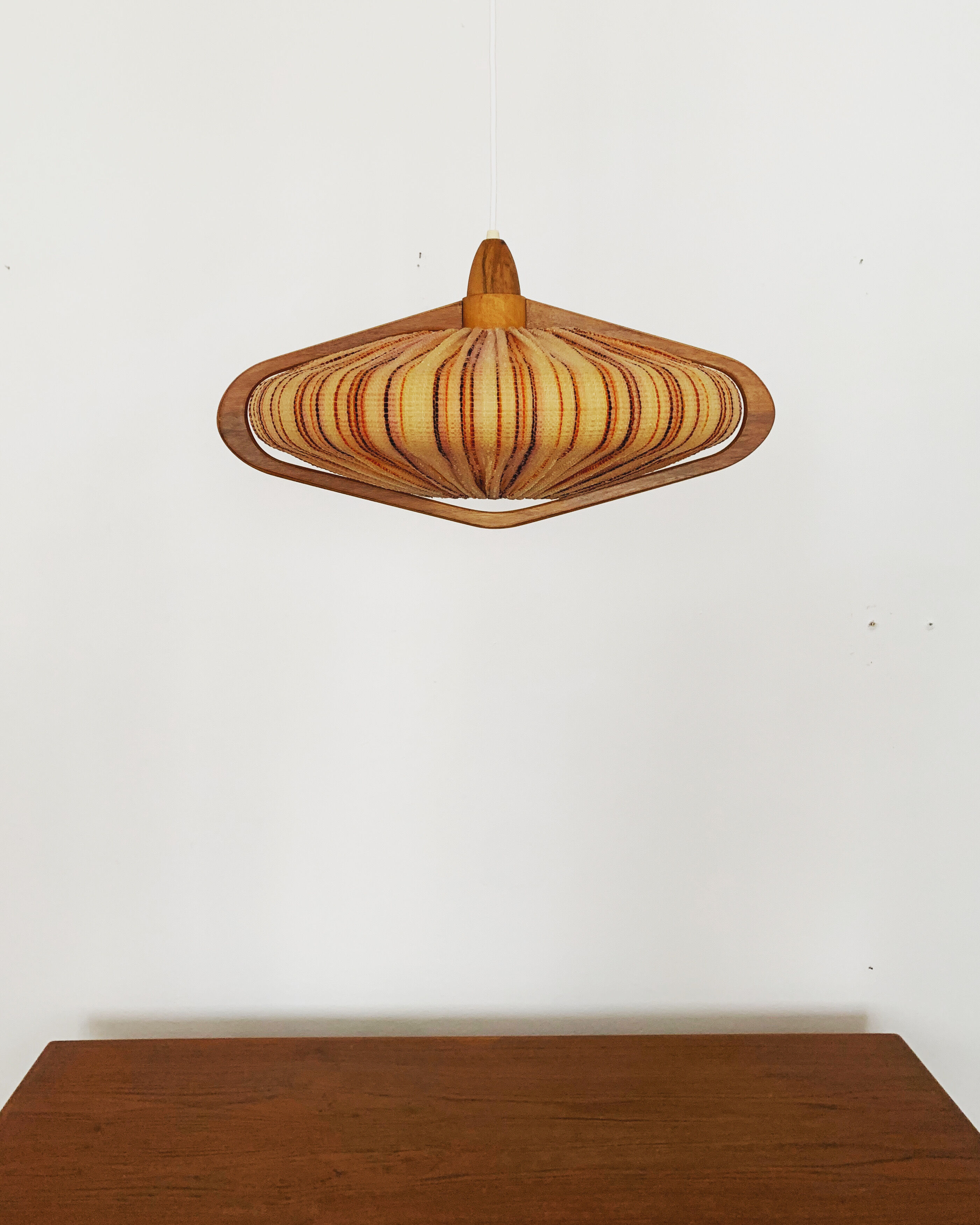 Walnut pendant lamp by Temde