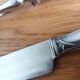 Platil leg of lamb service, Art Deco knife and fork