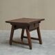 Primitive side table in wood and wrought iron, 18th century.