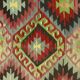 Turkish Kilim Yoruk Vintage 178x284 cm Geometric Beige and Red