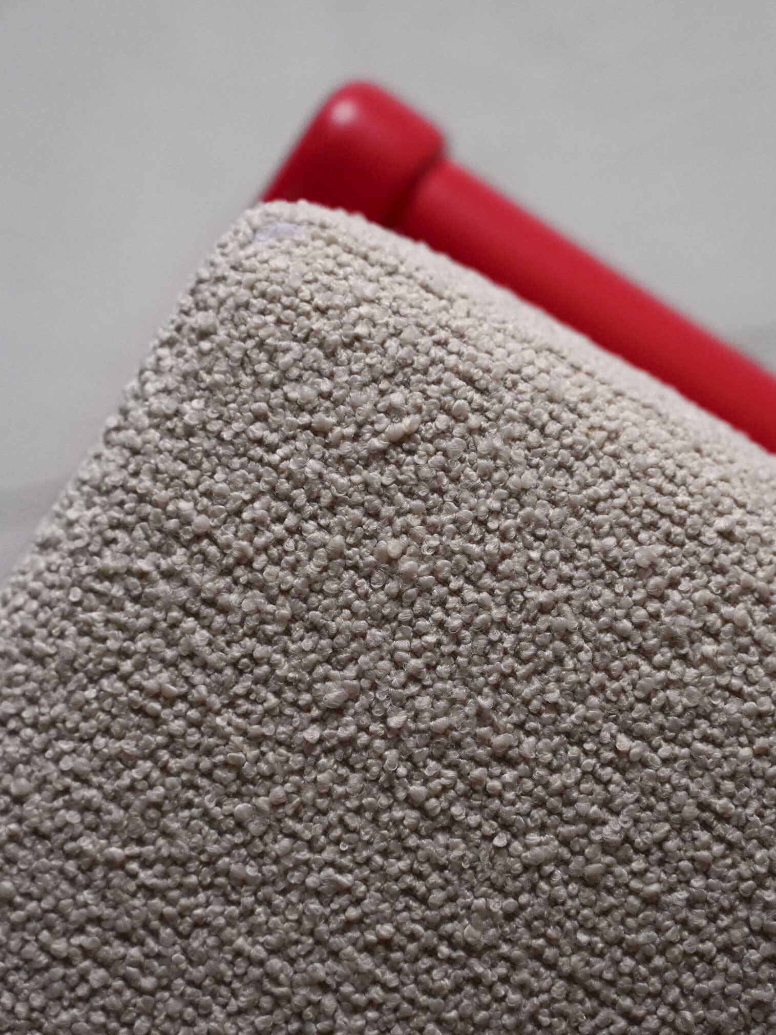 Pair of Vintage Scandinavian Lounge Chairs, Cherry Red