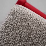 Pair of Vintage Scandinavian Lounge Chairs, Cherry Red