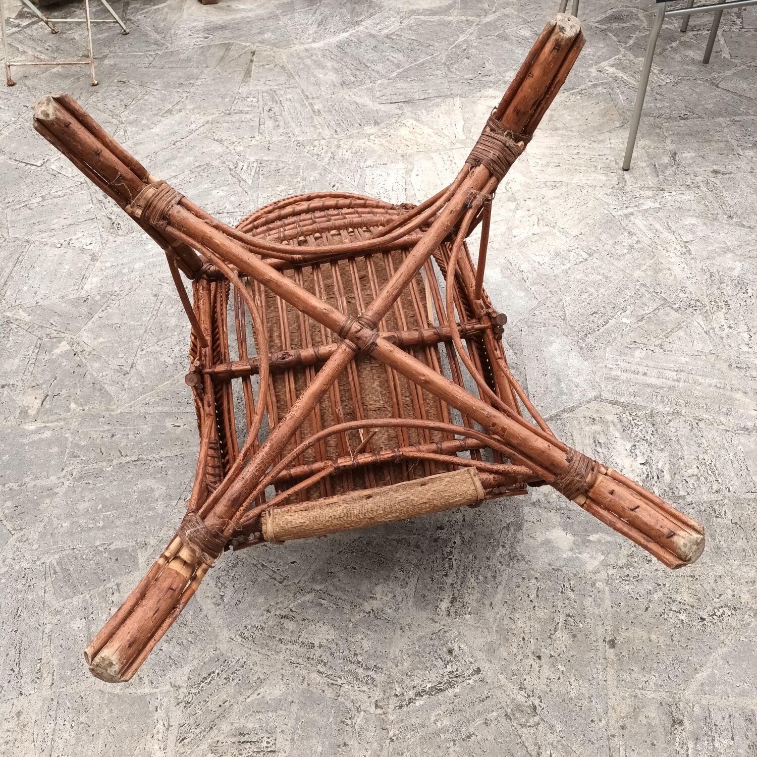 Rattan armchair