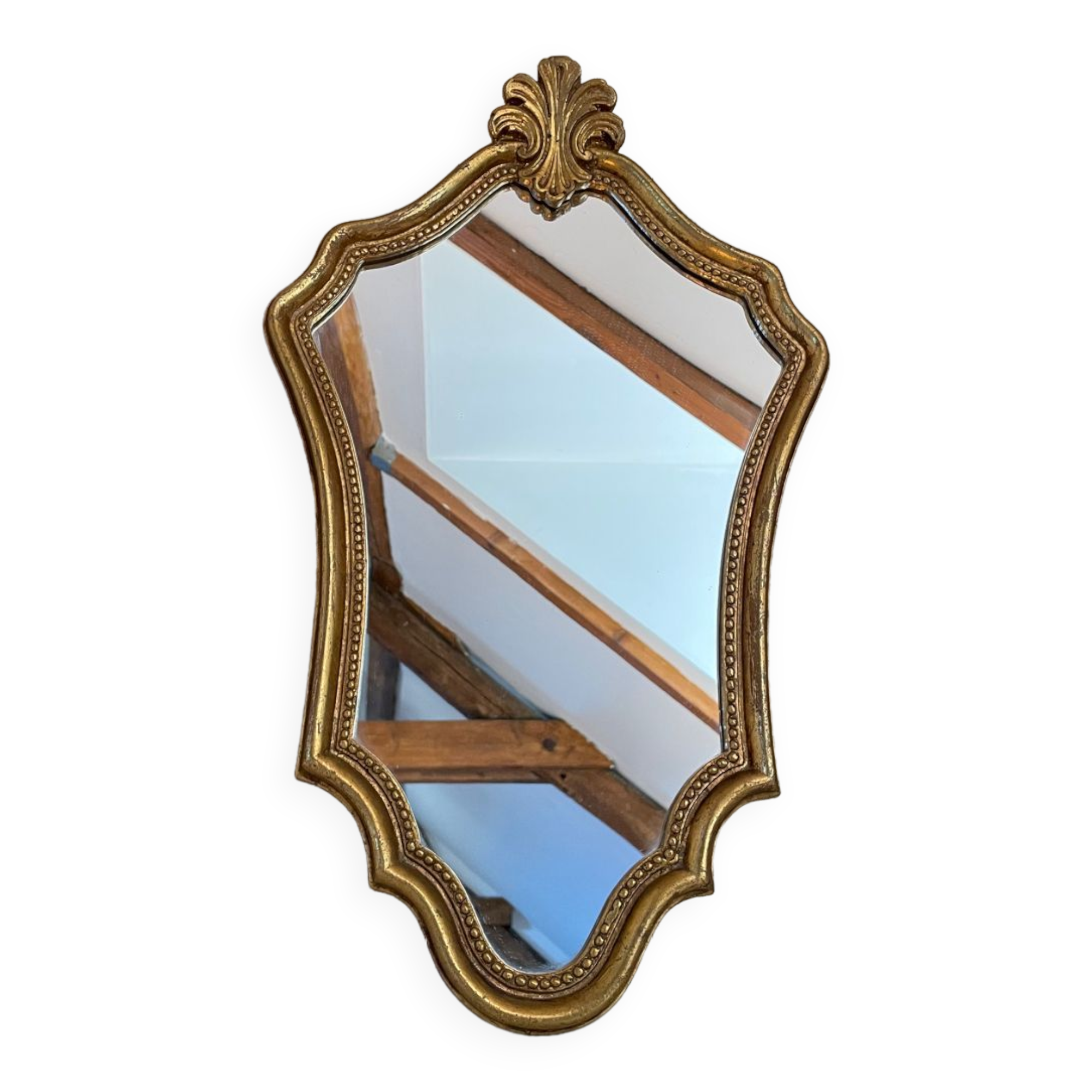 Baroque style gold mirror