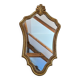 Baroque style gold mirror