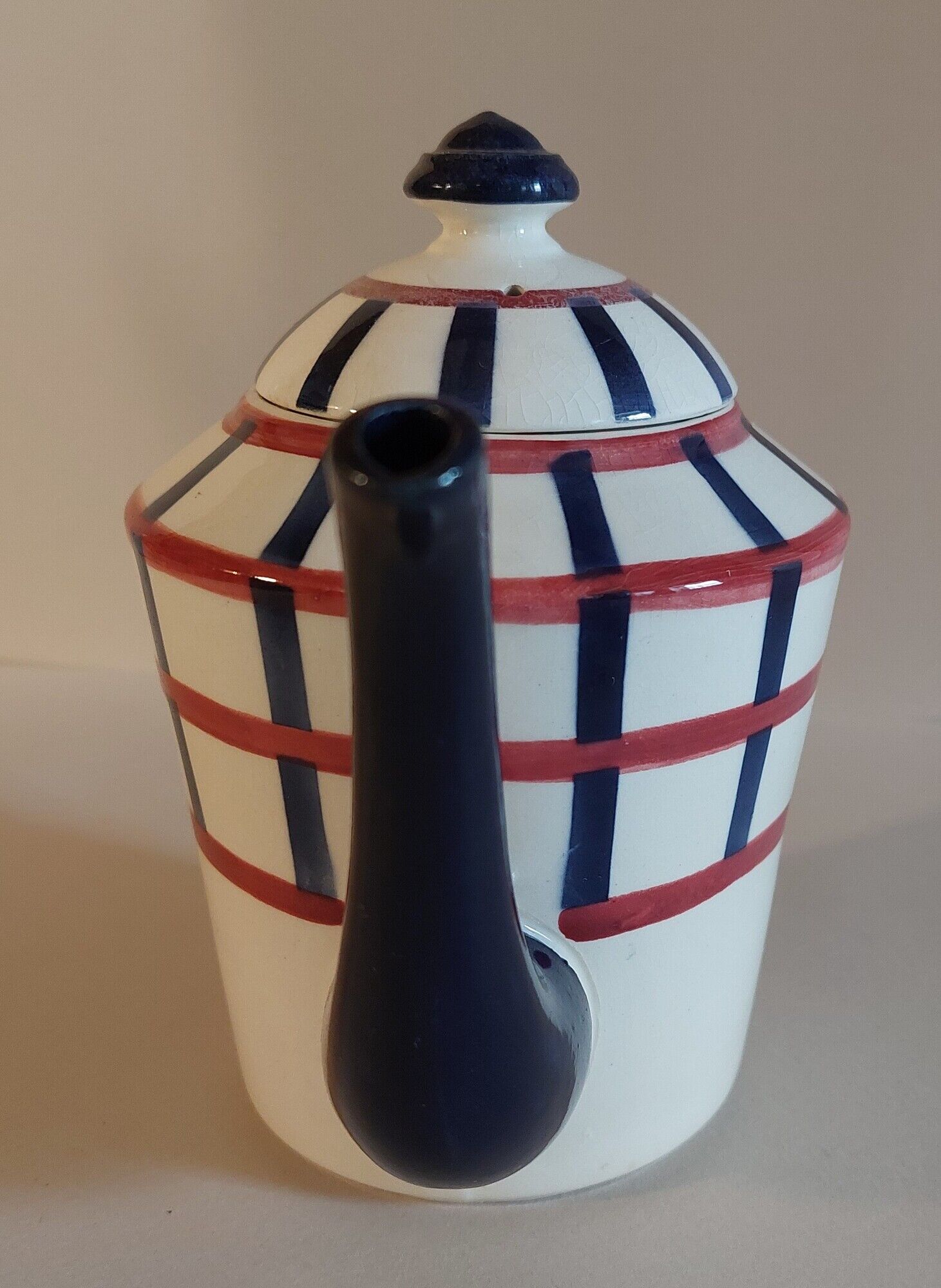 Earthenware teapot hbcm Hyppolite Baker Creil Montereau model Bearn