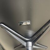 All Black Lounge Chair with Ottoman by Charles Eames