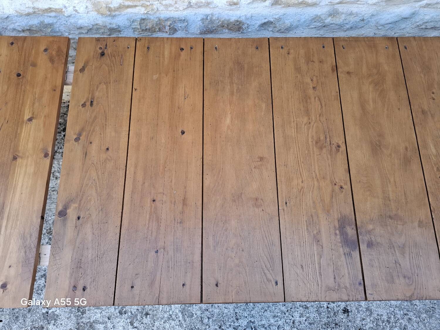 Extendable farmhouse table 285 x 86