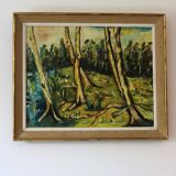 Vintage landscape painting