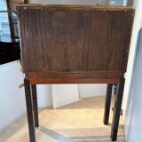 Tall Art Deco Cabinet in Macassar Veneer and Mahogany, France, 1930s