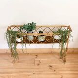 Rattan standing planter