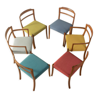 1960s dining chairs by Ole Wanscher