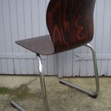 6 Pagholz chairs 70/80