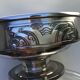 Coupe art déco métal argenté et verre taillé