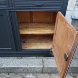 Vintage art deco abyssal blue buffet