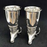 Gucci gobelets metal argenté