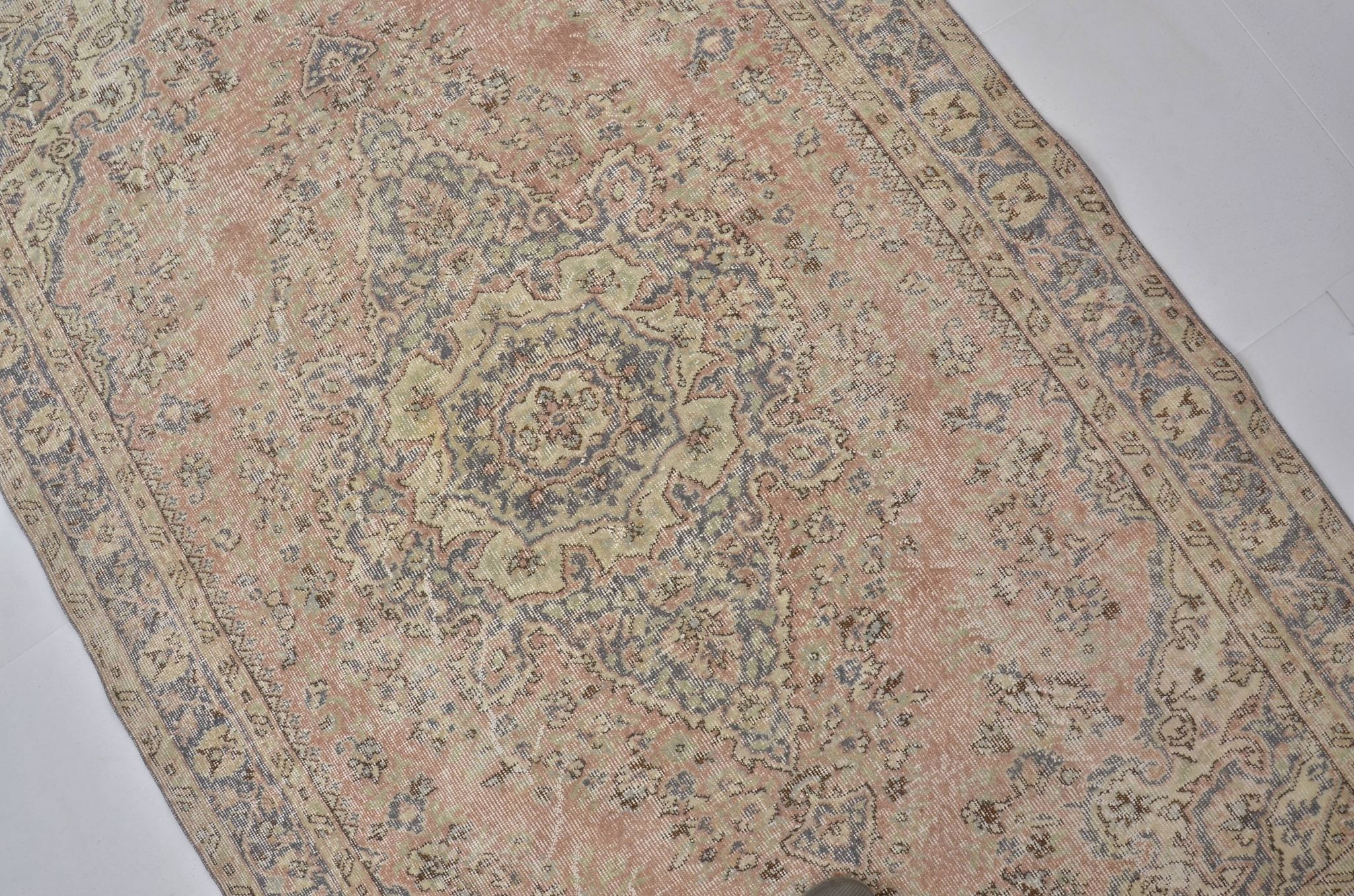 Oushak Vintage Floor Wool Rug sku1350
