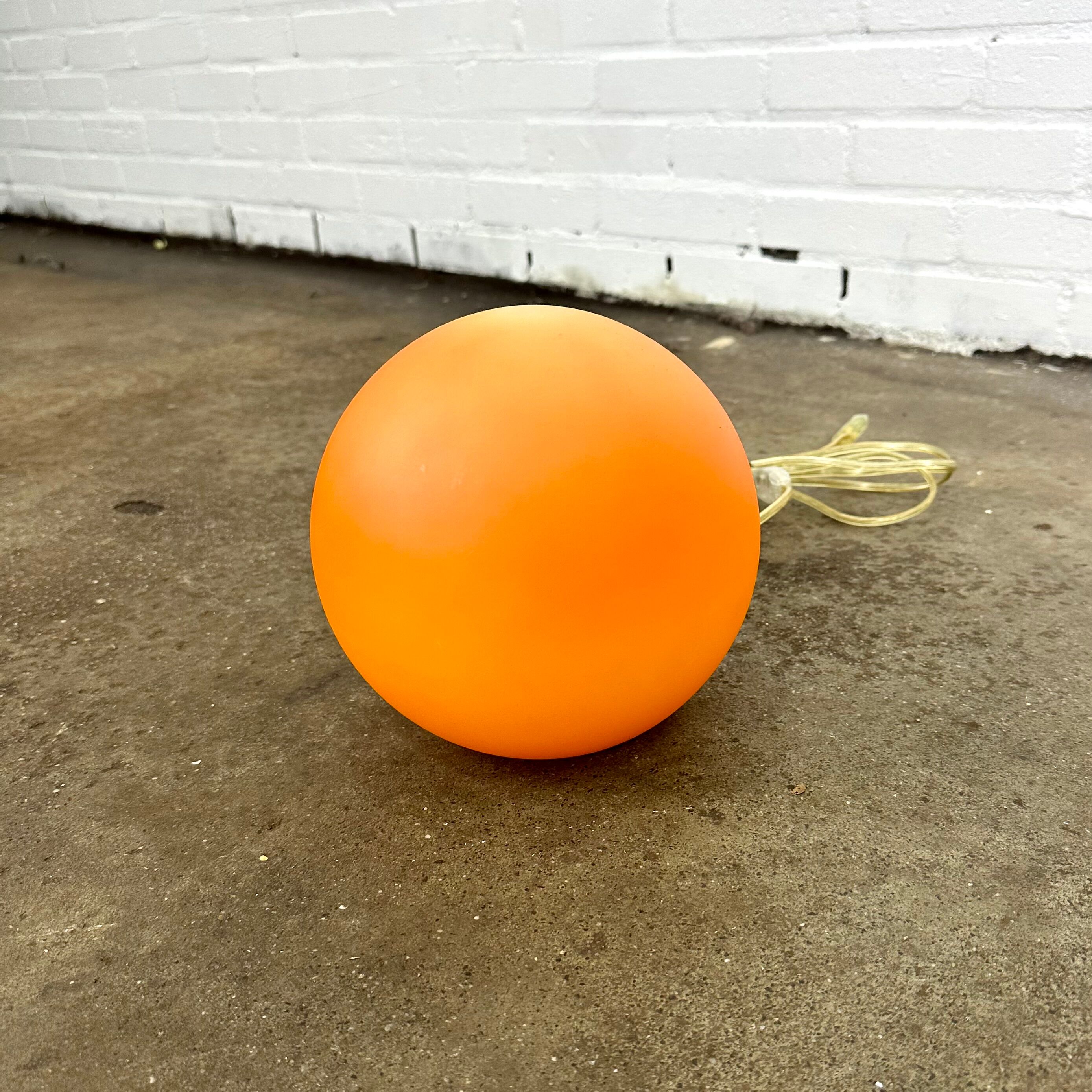 Space age orange ball lamp mini