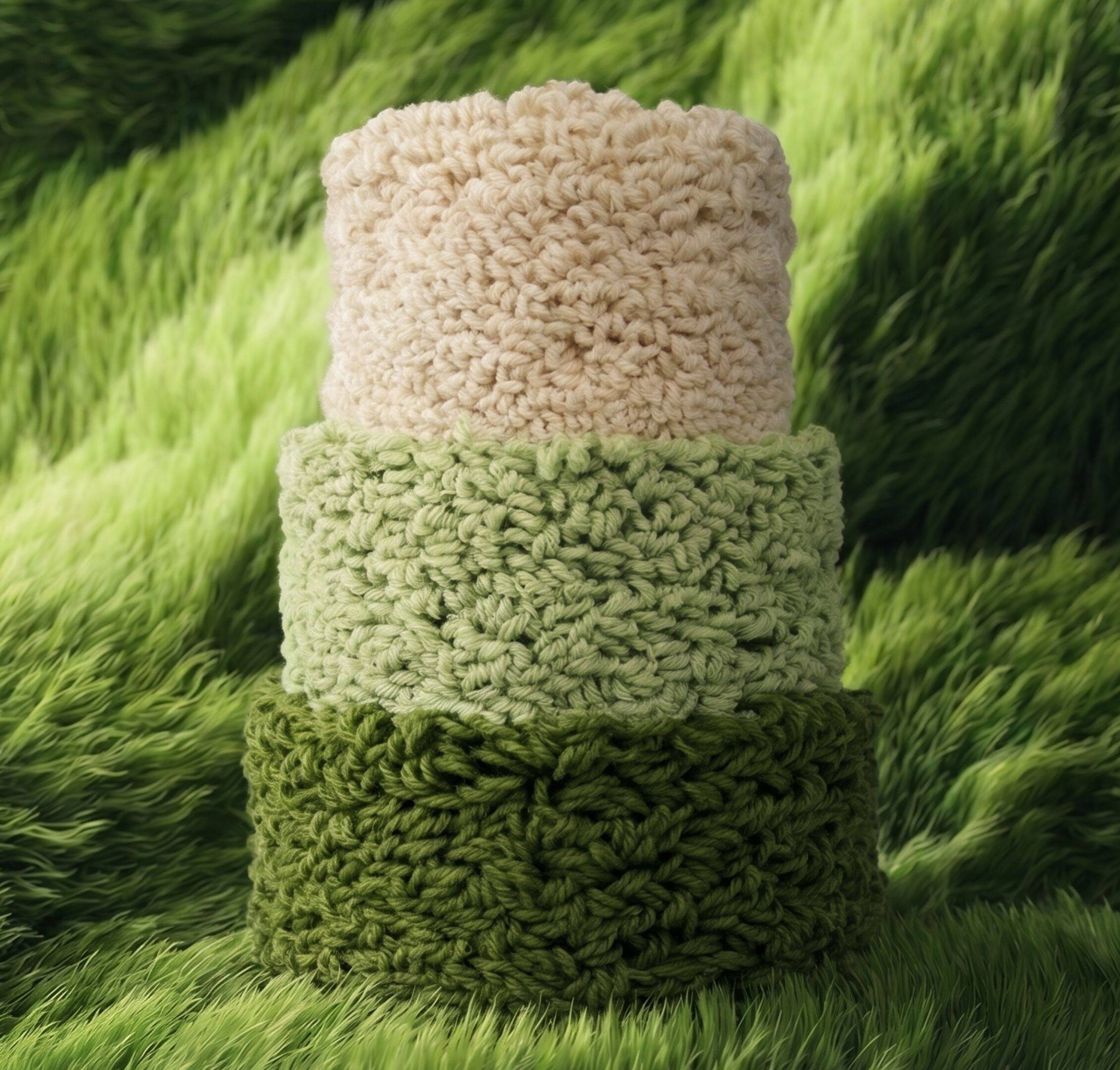 Grand Vase Dégradé Vert