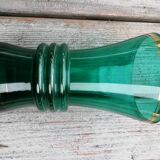 Vase en verre vert
