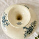 Serving dish with foot and old compotier in iron clay Sevigné HB & Cie