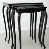 Czech Glass pull out tables, 1920
