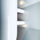 Geometric Sculptural Wall Lamp In White By Dijkstra Lampen, The Netherlands, 1980S