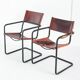 Cantilever chairs model MG5 in leather edition by Matteo Grassi. Italy, 90s