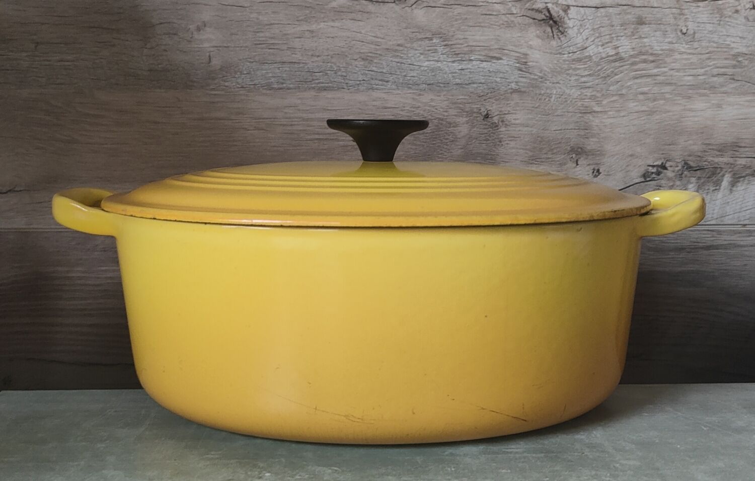 Le Creuset Yellow Oval Casserole