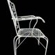 4 Provençal wrought iron armchairs