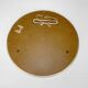 Vintage round brass mirror, 32 cm