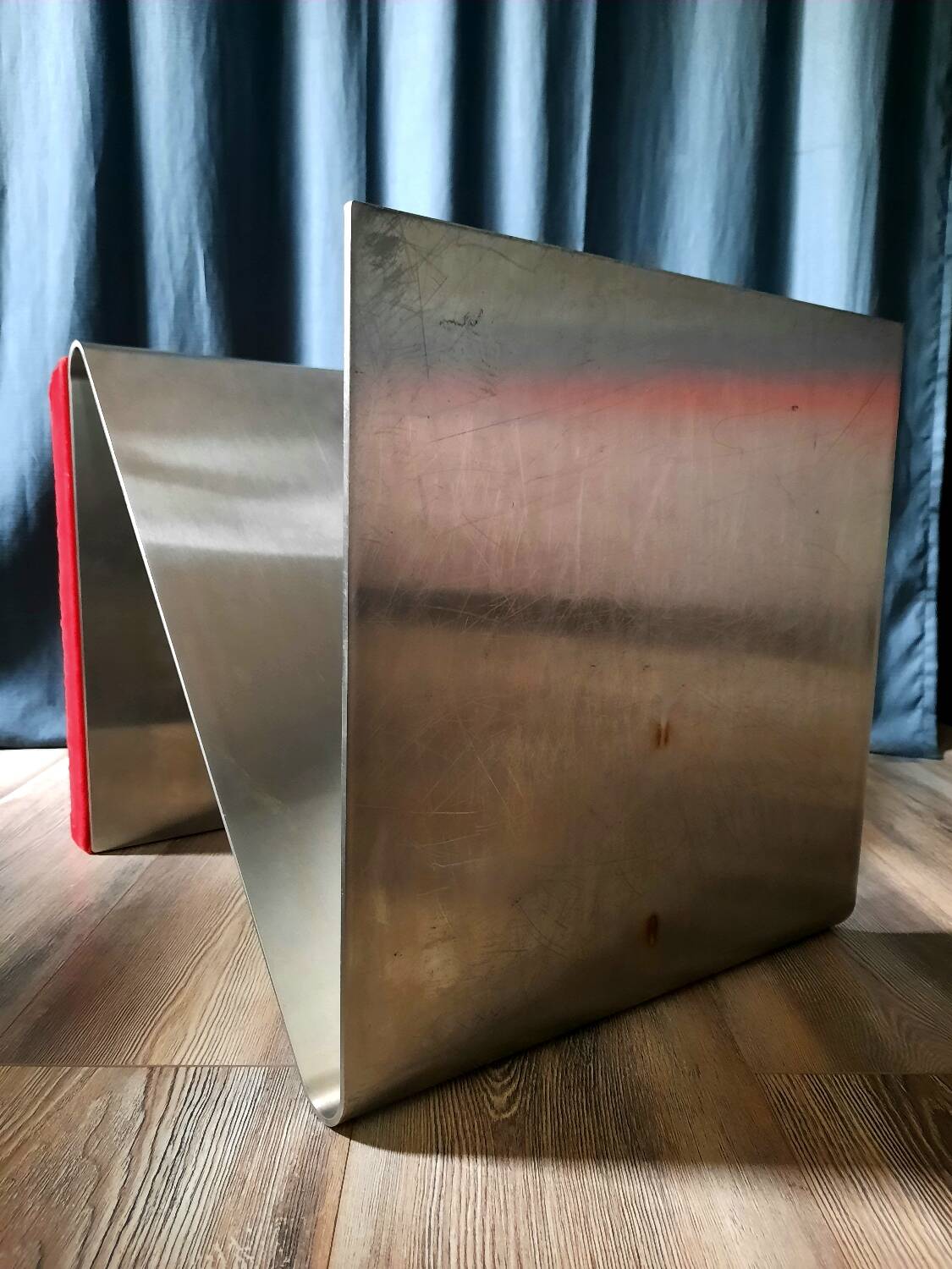 70s folded stainless steel stool
