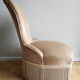 Armchair in velvet