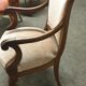 Fauteuil empire à cross