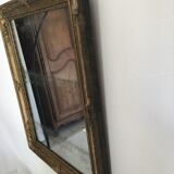 Antique stucco and wood mirror 50x62cm