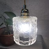 Vintage glass hanging lamp