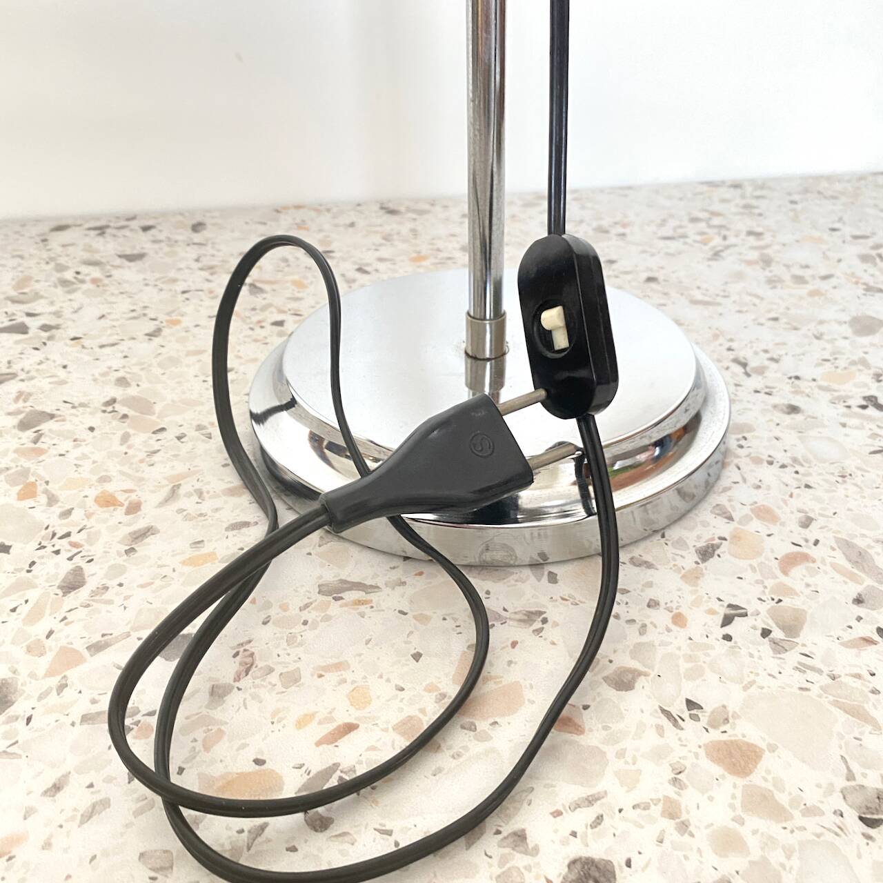 Goffredo reggiani style chrome eyeball desk lamp - space age 1960's