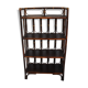 Dark brown rattan library