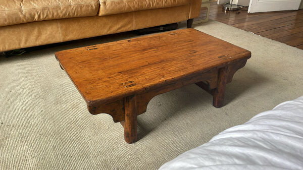 Table basse ancienne de Chine fin 19e.